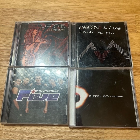 Vintage CD Bundle Lot Y2K 90s 2000s Maroon 5 Five Eiffel 65